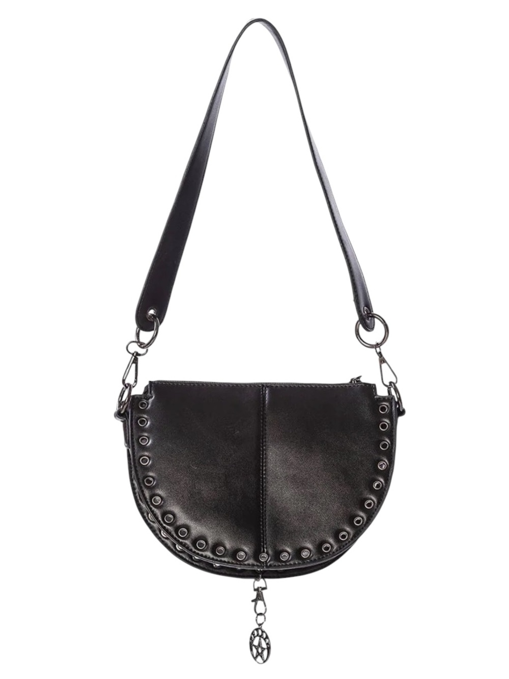 NWT Banned Alternative Vidiona Triple Moon Shoulder Crossbody PU Leather Bag - Picture 4 of 16
